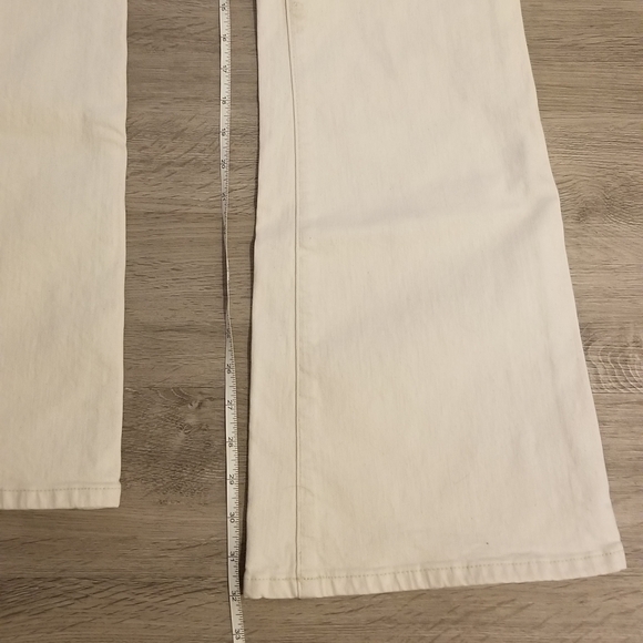 J. Crew High Rise Ecru Flare Jeans - Picture 8 of 10